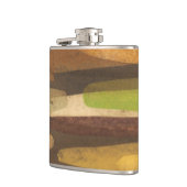 Abstract landschap met aardtoon heupfles (Links)