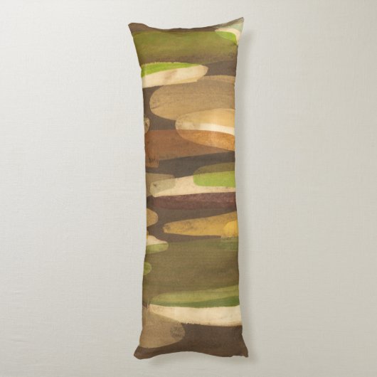 Abstract landschap met aardtoon lichaamskussen (Achterkant (Verticaal))
