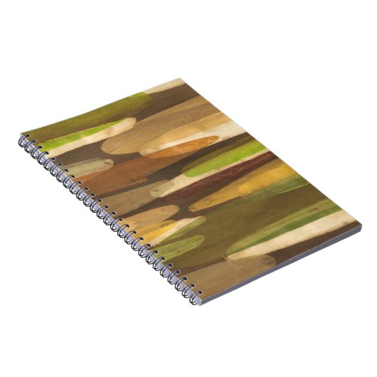 Abstract landschap met aardtoon notitieboek (Rechterzijde)