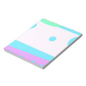 Abstract landschap met blauwe maan - Notitieblok (Gedraaid)