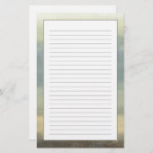 Abstract landschap met overcast Sky Briefpapier (Voorkant / Achterkant)