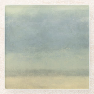 Abstract landschap met overcast Sky Glazen Onderzetter