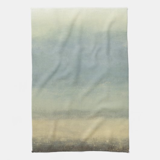 Abstract landschap met overcast Sky Theedoek (Verticaal)