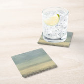 Abstract landschap met overcast Sky Vierkante Kartonnen Onderzetter (Insitu)