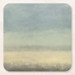 Abstract landschap met overcast Sky Vierkante Kartonnen Onderzetter