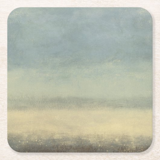 Abstract landschap met overcast Sky Vierkante Kartonnen Onderzetter (Voorkant)