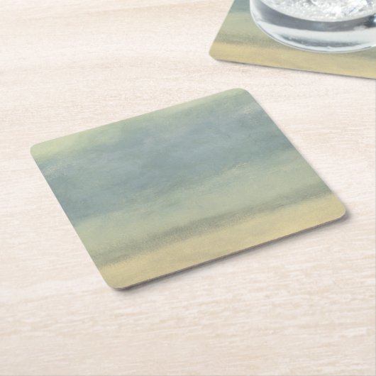 Abstract landschap met overcast Sky Vierkante Kartonnen Onderzetter (Schuin)