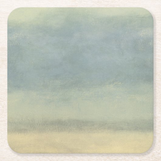 Abstract landschap met overcast Sky Vierkante Kartonnen Onderzetter (Voorkant)