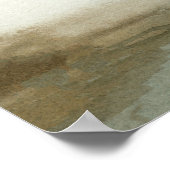 Abstract landschap Misty Brown Vertical Wall Art Poster (Hoek)