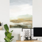 Abstract landschap Misty Brown Vertical Wall Art Poster (Thuiskantoor)