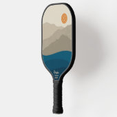 Abstract landschap Pickleball Sun Paddle (Links)