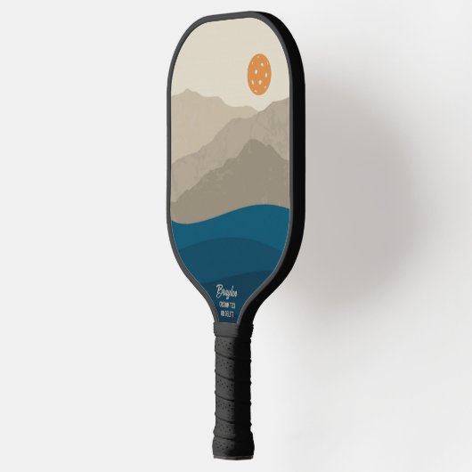 Abstract landschap Pickleball Sun Pickleball Paddle (Links)