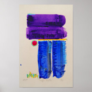 Abstract landschap poster