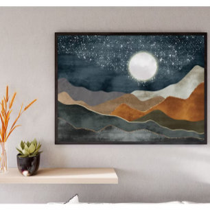 Abstract landschap Poster Perfect Poster