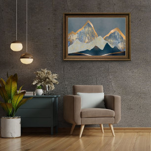 Abstract landschap Poster Perfect Poster