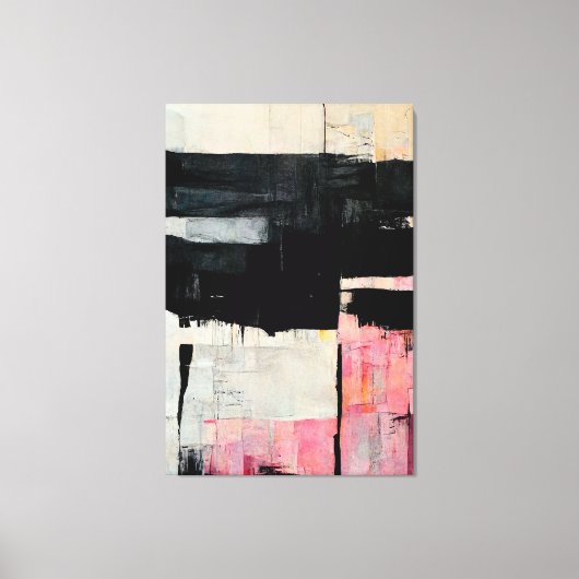 Abstract landschap "Quiet World". canvas afdruk (Voorkant)