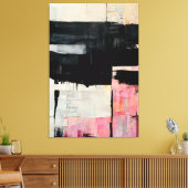 Abstract landschap "Quiet World". canvas afdruk (Insitu (Woonkamer))