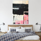 Abstract landschap "Quiet World". canvas afdruk (Insitu (Slaapkamer))