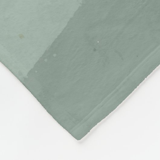 Abstract landschap van de groene Waterverf Fleece Deken (Hoek)