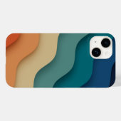 Abstract landschap van Flat Boho, zonnescherm en b Case-Mate iPhone Case (Achterkant (horizontaal))