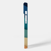 Abstract landschap van Flat Boho, zonnescherm en b Case-Mate iPhone Case (Achterkant / Links)