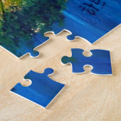 Abstract landschap van het vogelbos legpuzzel (Zijkant)