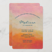 Abstract landschap van woestijnkleuren kaart (Voorkant / Achterkant)