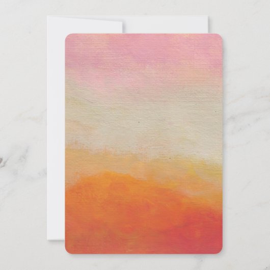 Abstract landschap van woestijnkleuren kaart (Achterkant)