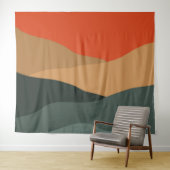 Abstract landschap wandkleed (In Situ (horizontaal))