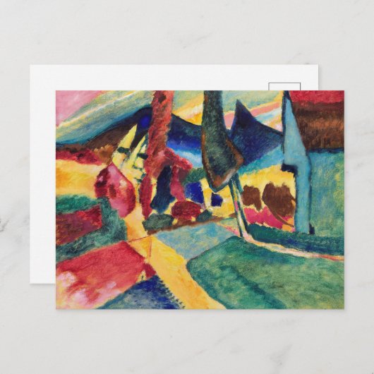 Abstract landschap Wassily Kandinsky Briefkaart (Voorkant / Achterkant)
