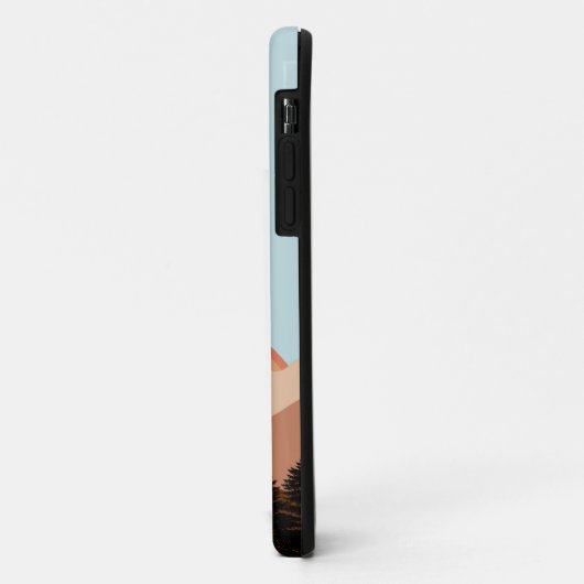 Abstract landschapsbos Bomen regenboog & vogels Case-Mate iPhone Case (Achterkant/links)