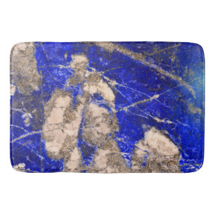 Abstract Lapis Blue Grey Granite-patroon Badmat