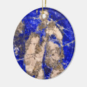 Abstract Lapis Lazuli Blue Granite Keramisch Ornament (Links)