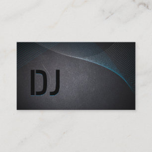 Abstract Laser Light Coal Black DJ Visitekaartje