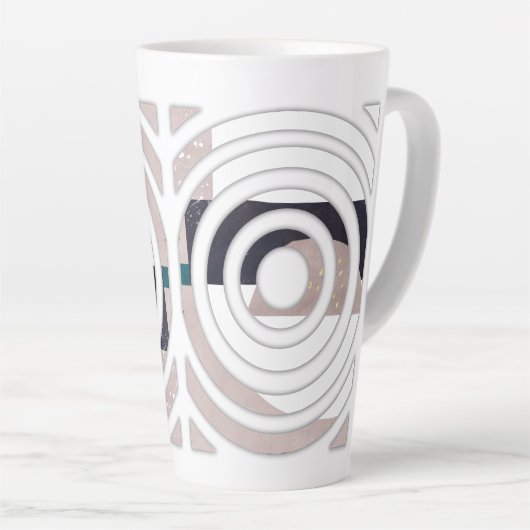 Abstract latte mug design (Angle droit)