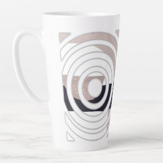 Abstract latte mug design latte mok