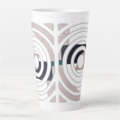 Abstract latte mug design mok (Voorkant)