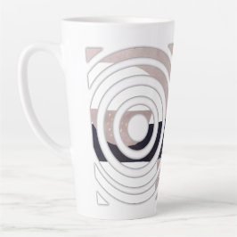 Abstract latte mug design mok