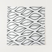 Abstract leaves. Vintage structuur. Hand drawn sea Wandkleed (Voorkant (horizontaal))