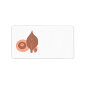 Abstract lederen design etiket (Voorkant)