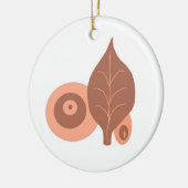 Abstract lederen design keramisch ornament (Links)