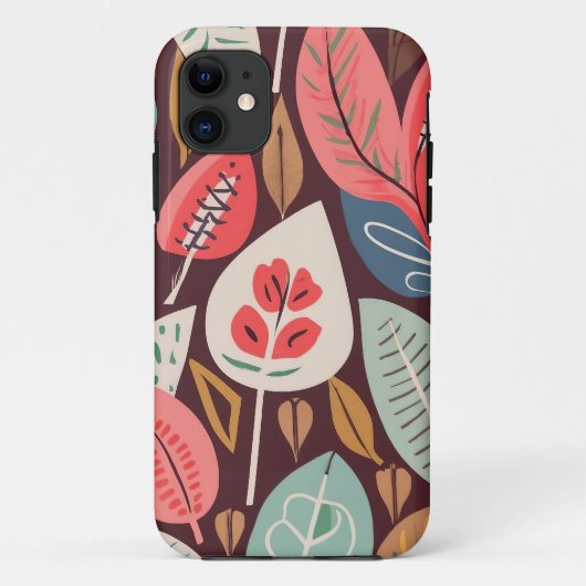 Abstract lederen patroon Case-Mate iPhone case (Achterkant)
