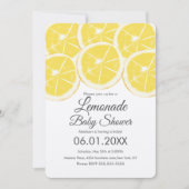 Abstract Lemon Citrus Lemonade Baby shower Kraft Kaart (Voorkant)