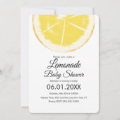 Abstract Lemon Citrus Yellow Lemonade Baby shower Kaart (Voorkant)