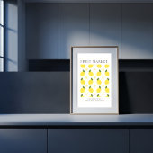 Abstract Lemon Market Kitchen Print
