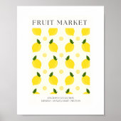 Abstract Lemon Market Kitchen Print (Voorkant)