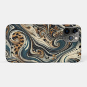 Abstract Leopard Print Swirl Case-Mate iPhone Case (Achterkant (horizontaal))