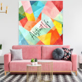 Abstract leven kleurrijk canvas afdruk (Insitu (Woonkamer))