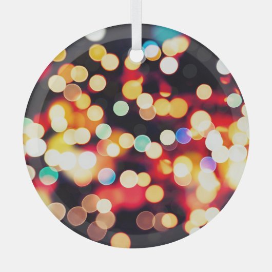 Abstract Licht: Eenvoudige Textuurachtergrond Glas Ornament (Voorkant)