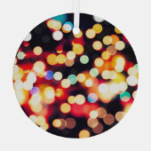 Abstract Licht: Eenvoudige Textuurachtergrond Glas Ornament (Achterkant)